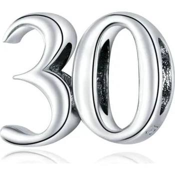 Přívěsek Stříbrný přívěsek korálek na náramek 30