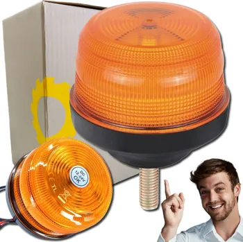 Maják Maják na šroub LED výstražný 24x oranžový 12V 24V IP67