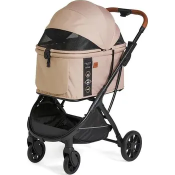 Kočárek pro psa Fikago Agile Huggy 96 x 62 x 113 cm béžový