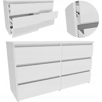 Komoda Komoda Matkam CL1006BIA 100 x 35 x 57 cm bílá matná