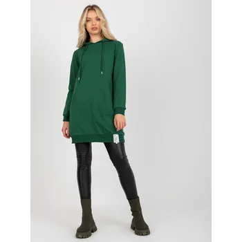 Dámské šaty Mikinové šaty RV-TU-8356.90 zelené uni