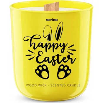 Svíčka RAVINA VONNÁ SVÍČKA SÓJOVÁ HAPPY EASTER - TULIPÁNY