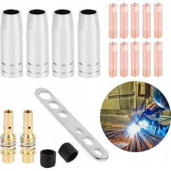 Svářečka 19dílná sada dílů pro svařovací hořák MIG/MAG, svařovací tryska