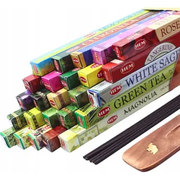 Vonná tyčinka Vonné tyčinky HEM Mix Přírodní vonné tyčinky 200 ks + Podložka