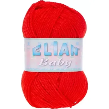 Příze Pletací příze Elian Baby 207 - červená