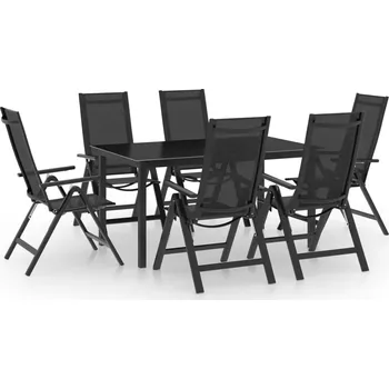 Zahradní sestava Zahradní nábytek z masivu Vida šedý, 7 dílů