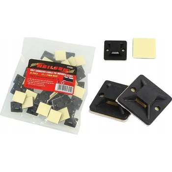 kabelová chránička DRŽÁK KABELU 36mm černý 50ks NEILSEN