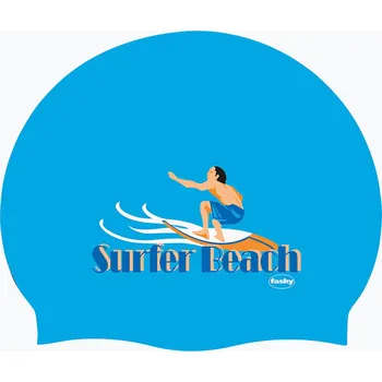 Plavecká čepice Dětská plavecká čepice Fashy 3047 Printed sky blue OS