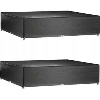 Krycí plachta Obaly na zahradní nábytek, 2 ks, 16 oček, 240x240x55 cm