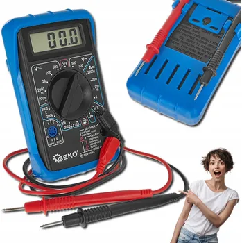 Multimetr Digitální Multimetr LCD Ruční Tester Napětí Proudu Bzučák 500V