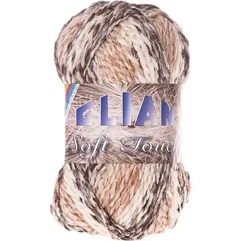 Příze Pletací příze Elian Soft Touch 7309 - hnědá