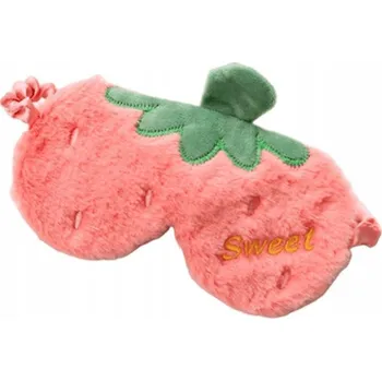 Škraboška na spaní Růžová polyester maska na spaní Ecarla