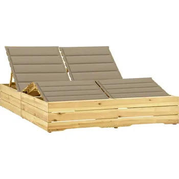 Obraz Lehátko VidaXL béžové dřevěné