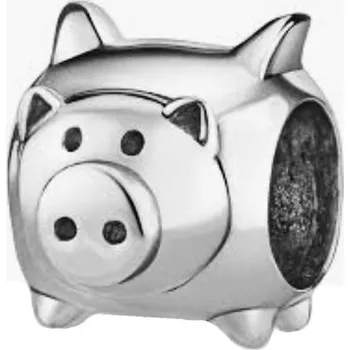 Přívěsek Stříbrný přívěsek korálek na náramek prasátko