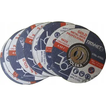 Řezný kotouč TechMet kotouč MPA 31055 pro řezání kovu 125x0,8x22.23 mm