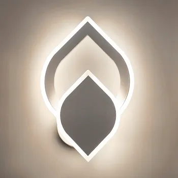 Nástěnné svítidlo 18W Bílé LED 6000K Moderní nástěnné lampy, noční stolek do ložnice