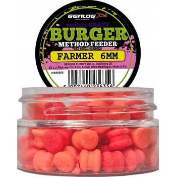 Boilies Crazy Wafters Burger GENLOG Farmer 6mm 15g
