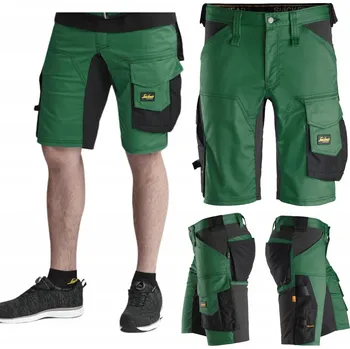 Krátké pracovní kraťasy Snickers AllroundWork 6143 Stretch vel. 60 zelené