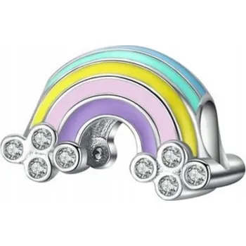 Přívěsek Stříbrný přívěsek korálek duha