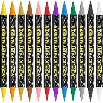 SADA 12 Ks AKRYLOVÝCH FIXY . POPISOVAČE FIXY POPISOVAČE Jupai. ORIGINÁLNÍ POUZDRO