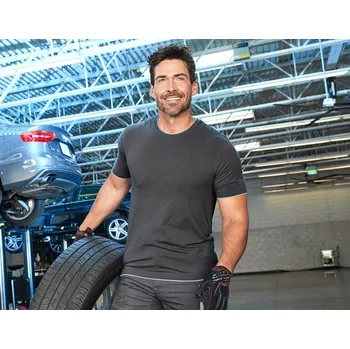 Pánské tričko Pracovní tricko e.s. Layer velikost 5XL antracit/platinová Strauss Pracovní oblečení