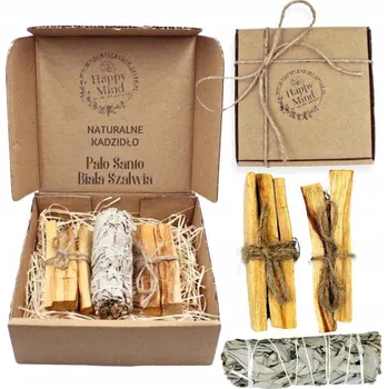 Vonná tyčinka Vonné tyčinky Happy Mind Dárková Sada Palo Santo a Bílá Šalvěj