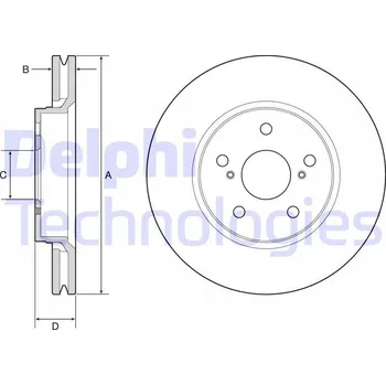 Brzdový kotouč Brzdový kotouč Delphi BG4952C