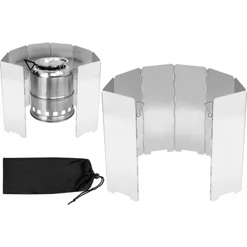 Turistický vařič Závětří ke kempingovému vařiči Fox Outdoor skládací s ochranou proti větru