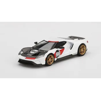 autíčko Ford GT 2021 Heritage Edition 1:64 - MiniGT Ford GT 2021 Heritage Edition - kovový model auta