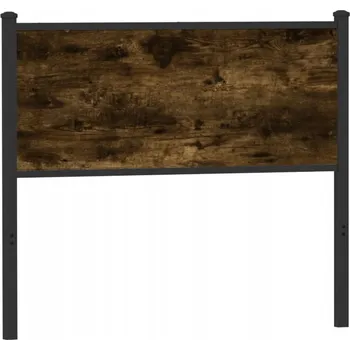 Čelo postele z kouřového dubu, 107 cm