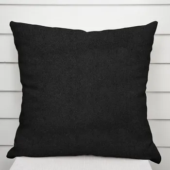 Povlak na dekorativní polštářek Povlak na polštář/imitace broušené kůže Alcantara ALC-012 Černý 40 x 40 cm