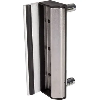 brána dorazová lišta LOCINOX® SARL QF pro křídlové branky, černá RAL9005 - určená na kulatý sloupek pr. 40 až 60 mm, volitelná barva RAL