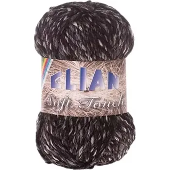 Příze Pletací příze Elian Soft Touch 605 - černá