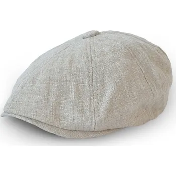 Čepice Krémová stylová pánská bekovka , VELIKOST M/L