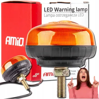 Maják Maják výstražný 18x LED SMD na šroub Oranžový 12V 24V