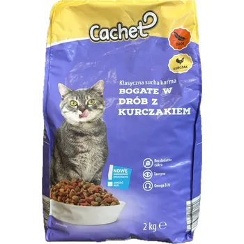 Krmivo pro kočku Cachet Suché krmivo pro kočky Drůbeží s kuřecím masem pro dospělé kočky 2kg
