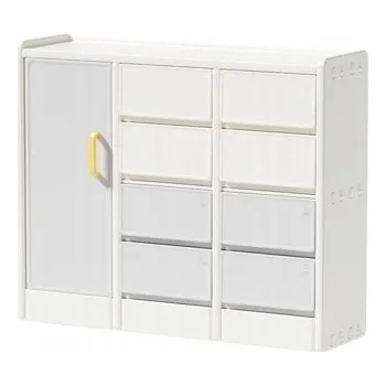 Dětská skříň Skříň do dětského pokoje Dětský regál Organizér šedý Classic