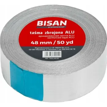 Bisan Hliníková páska Bisan TWAL48/50 vyztužená 48 mm šedá