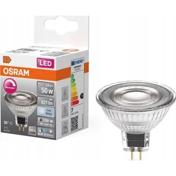 Žárovka LED žárovka GU5,3 MR16 OSRAM 6,8W (50W) neutrální bílá (4000K) stmívatelná, reflektor 12V 36°