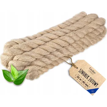 Železářství Jutový provaz lodní silný odolný škrabadlo lano 40mm 35m