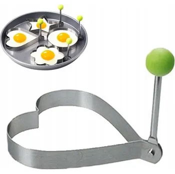 Stojánek na vajíčko Formička srdce kovová na vejce SD