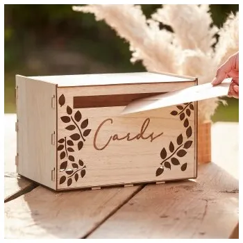 Obraz Krabička na karty - Dřevěná