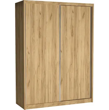 Šatní skříň MACI II | Šatní skříň 180 kraft zlatý