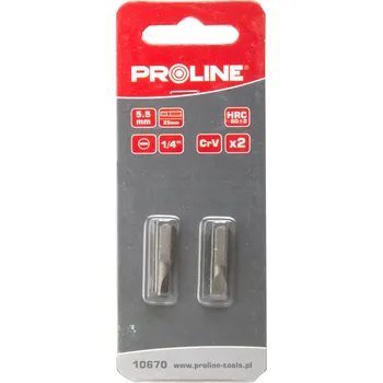 Bit Proline Bity 25mm 1/4 plochý 6.5mm 2 ks blister 10671