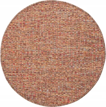 Koberec KOBEREC NA BALKON TERASU KULATÝ 80cm TKANÝ VENKOVNÍ BOHO PROPLÉTANÝ PEVNÝ