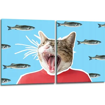 Kuchyňské prkénko Krájecí deska TMK ArtDeko sklo 2 ks