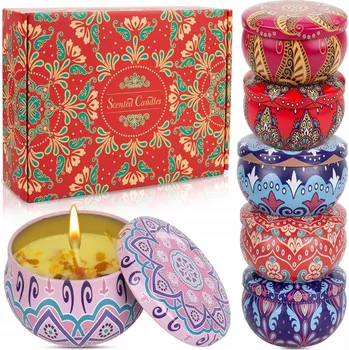 Svíčka Tradiční sójová svíčka ŚWIECZKI ZAPACHOWE 6x NATURALNE ŚWIECE SOJOWE 6 ks