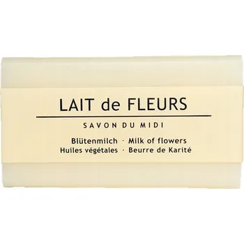 Koupelová kosmetika Savon du Midi Mýdlo s bambuckým máslem LAIT de FLEURS (květinové mléko)