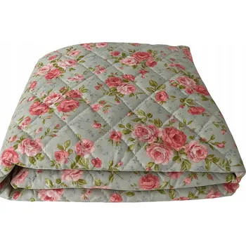 přikrývka LETNÍ PŘIKRÝVKA LEHKÁ 160x200 KVĚTINOVÁ, ANTI-ALERGICKÁ a PRUŽNÁ, POLSKÝ VÝROBEK