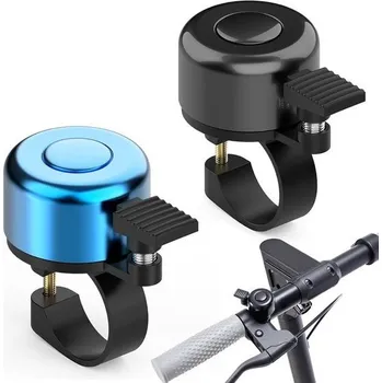 Zvonek na kolo Robustní dětský zvonek na kolo z hliníkové slitiny, 2 kusy 120DB mini klakson na kolo, univerzální